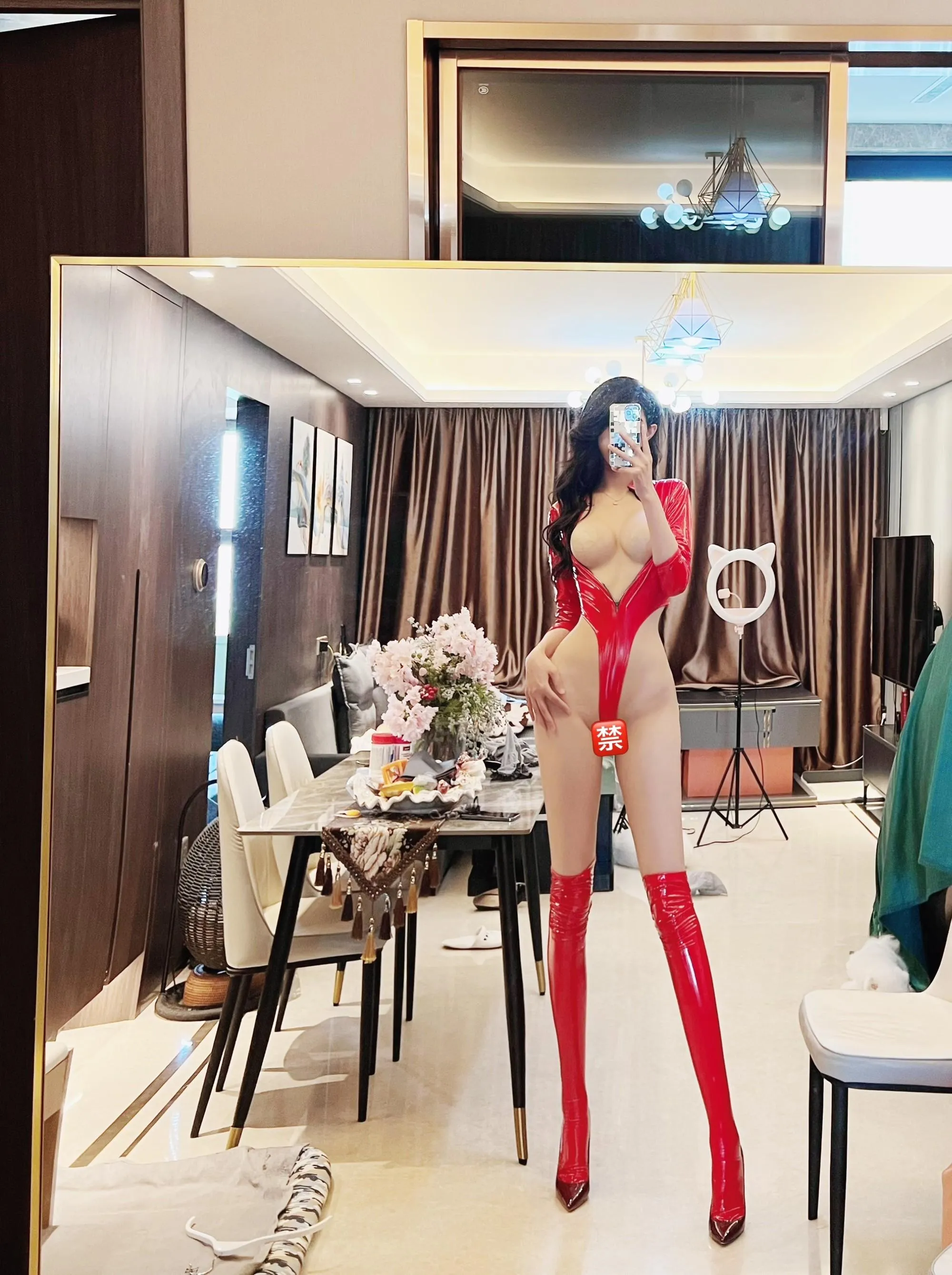 NO.023 葛征GEZHENG – 大红皮衣真飒 [20P]插图6